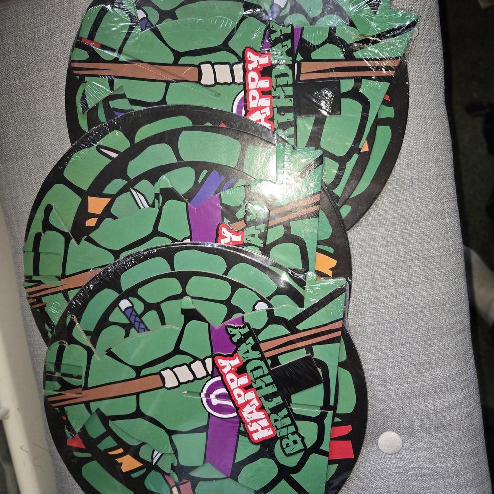 3 OF THE Teenage Mutant Ninja Turtles Green Theme Cup Cake Holder